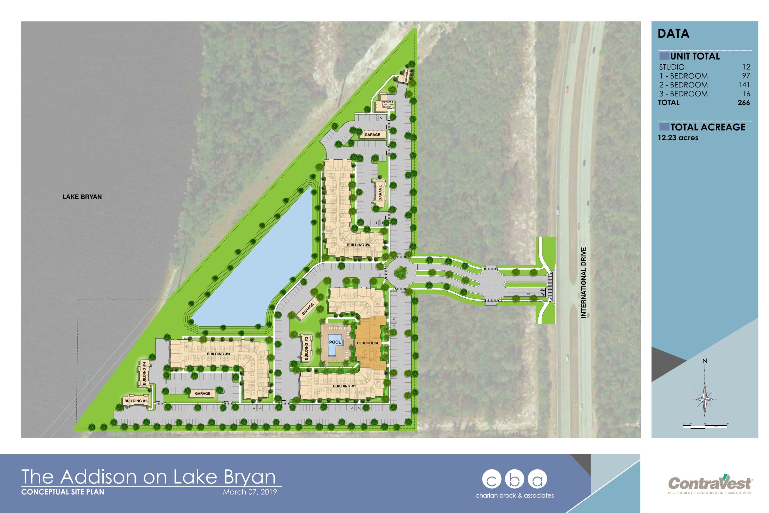 The Addison Lake Bryan Site Map