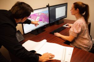 ContraVest team working BIM and 3D Modeling