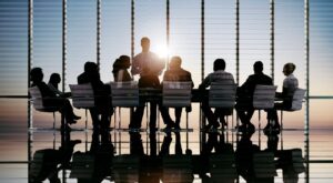 conference room of employees