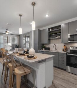 The Addison Gateway model kitchen