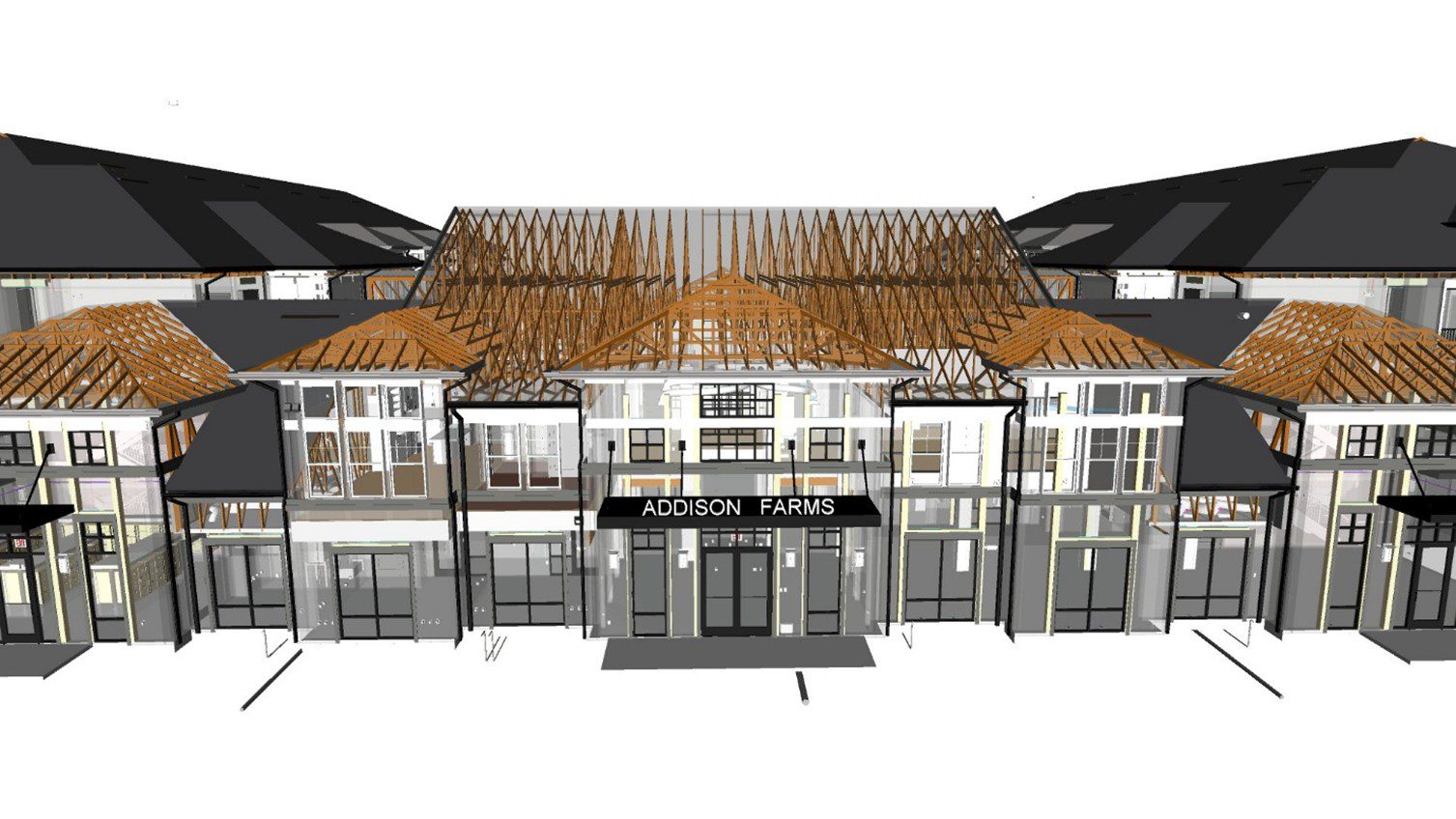 Addison Farms Exterior Bldg Graphic BIM